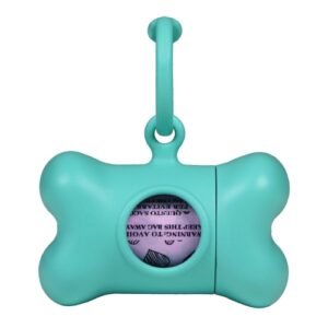 Pet Bag Dispenser United Pets Bon Ton Nano Classic Dog Aquamarine